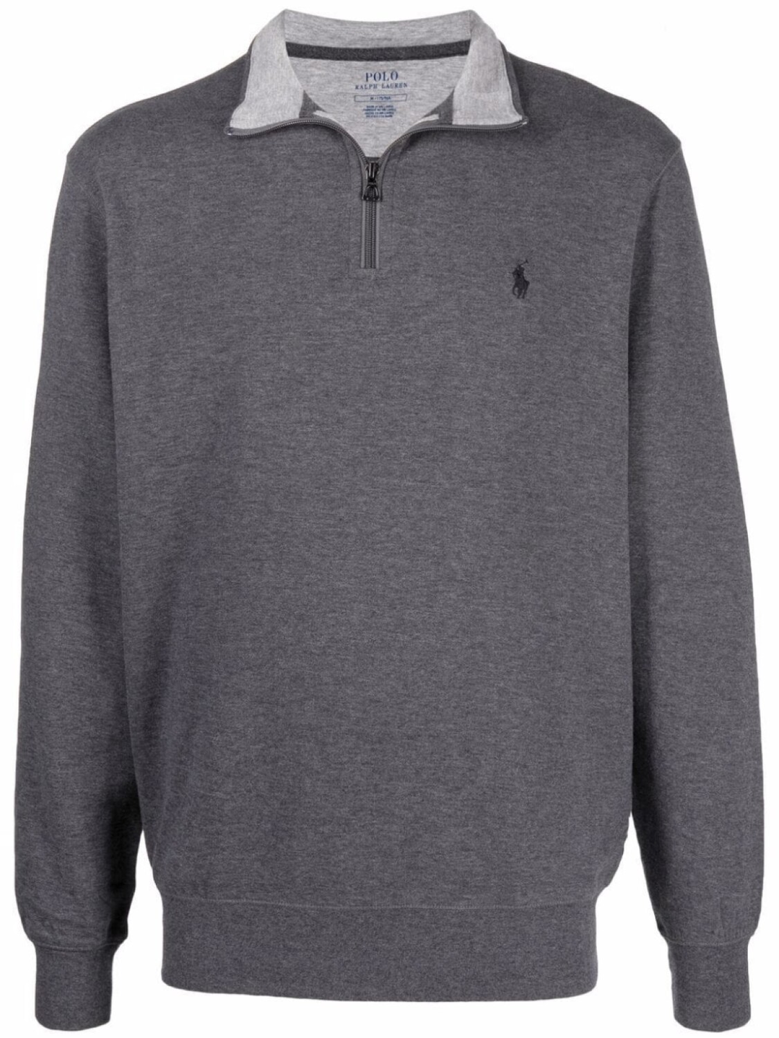 

Polo Ralph Lauren джемпер на молнии с вышивкой Polo Pony, серый