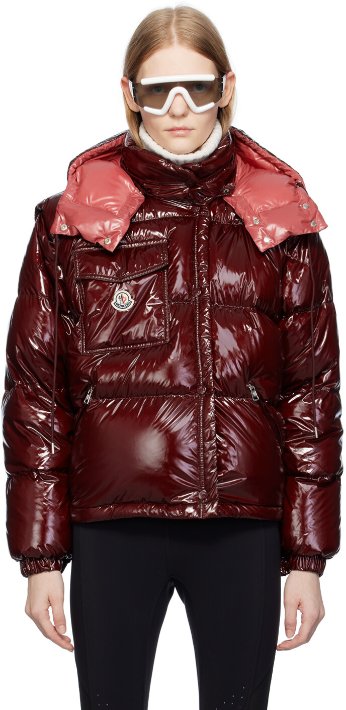 

Moncler Бордовый Каракорум Пуховик, Красный