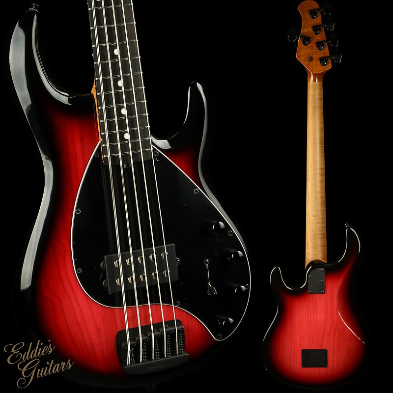 басс гитара ernie ball music man stingray 4 h special raspberry burst ebony Басс гитара Ernie Ball Music Man StingRay 5 Special H - Raspberry Burst