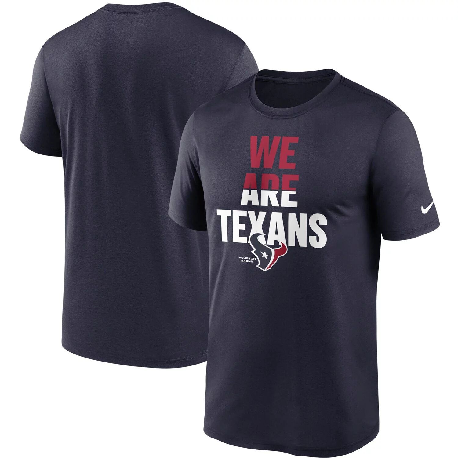 

Мужская темно-синяя футболка Houston Texans Legend Local Phrase Performance Nike