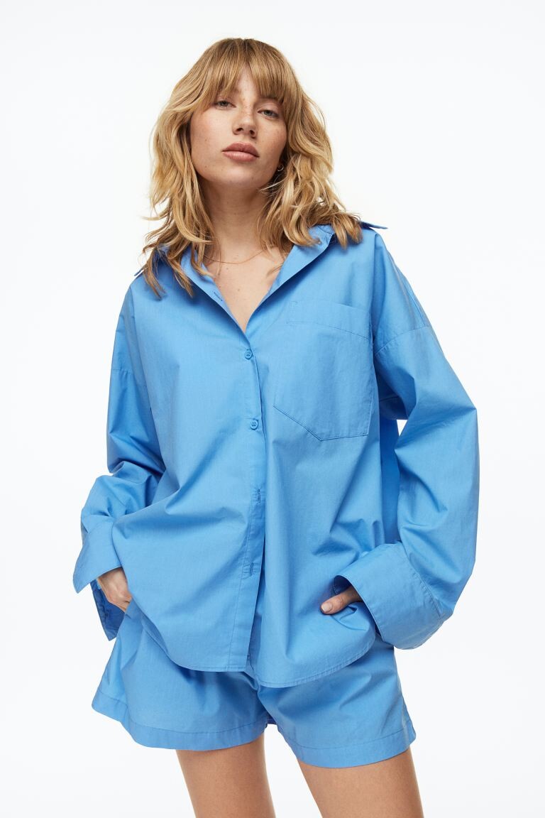 

Хлопковая ночная рубашка H&M