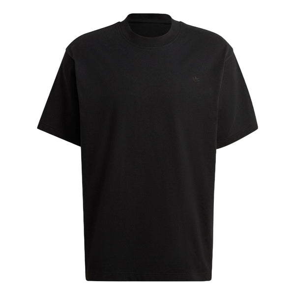 Футболка Men's adidas Solid Color Round Neck Pullover Short Sleeve Casual Black T-Shirt, мультиколор