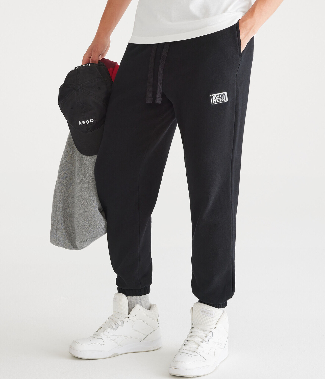 

Спортивные брюки с логотипом Aero Box Aeropostale, черный