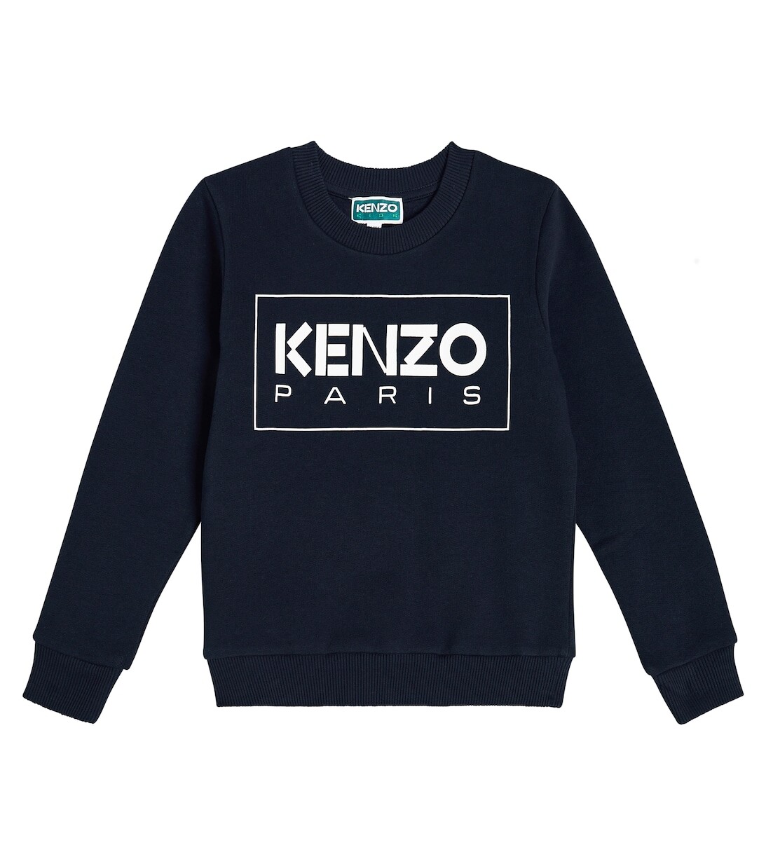 Толстовка из хлопка с логотипом Kenzo, синий толстовка из хлопка с принтом kenzo красный