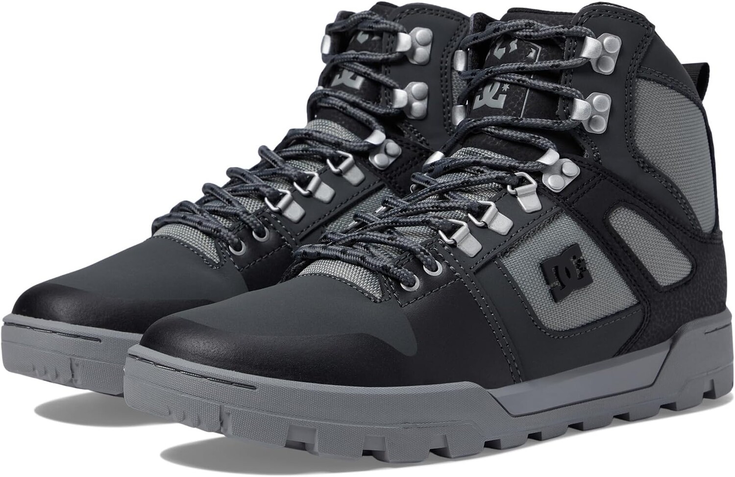 

Кроссовки Pure High-Top WR Boot DC, цвет Black/Grey/Black