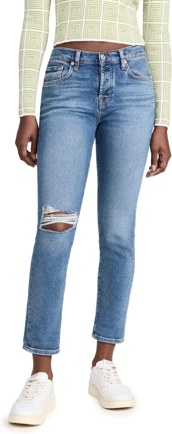 

Джинсы Josefina in Luxe Vintage Lyme 7 For All Mankind, цвет Luxe Vintage Lyme