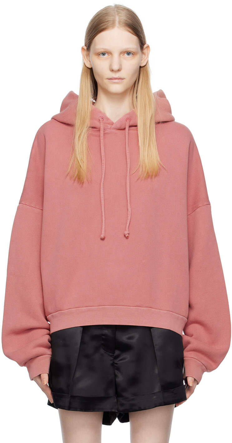 

Розовый винтажный худи свободного кроя Acne Studios