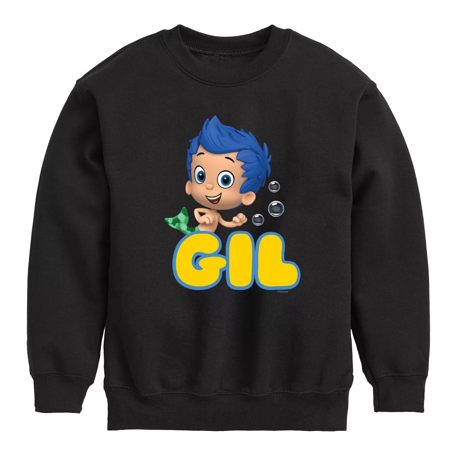 

Флисовая толстовка с рисунком Bubble Guppies Gil для мальчиков 8–20 лет Licensed Character, черный