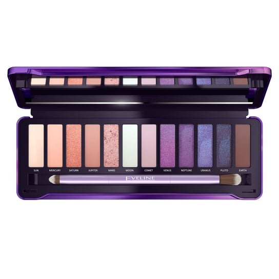 Палетка теней Eveline Cosmetics Mystic Galaxy Eyeshadow Palette, 12 теней для век, 12 г