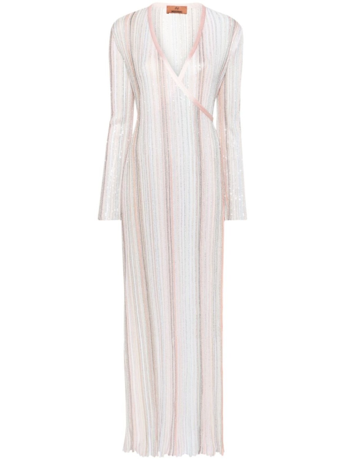 

Missoni платье макси с пайетками, розовый
