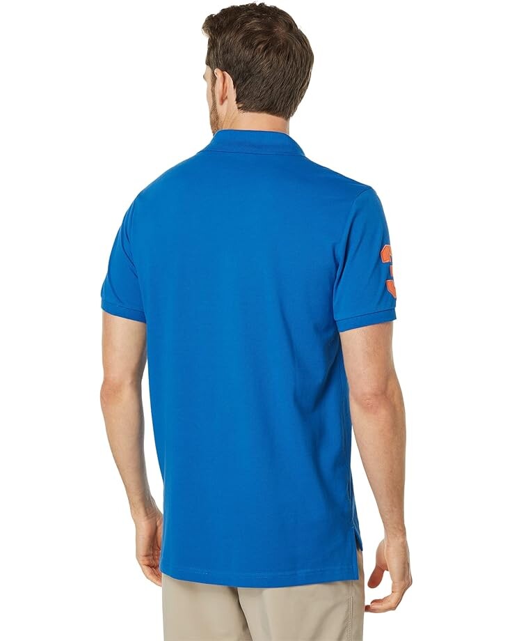 

Поло U.S. POLO ASSN. Solid Pique Polo, цвет Lapis Blue
