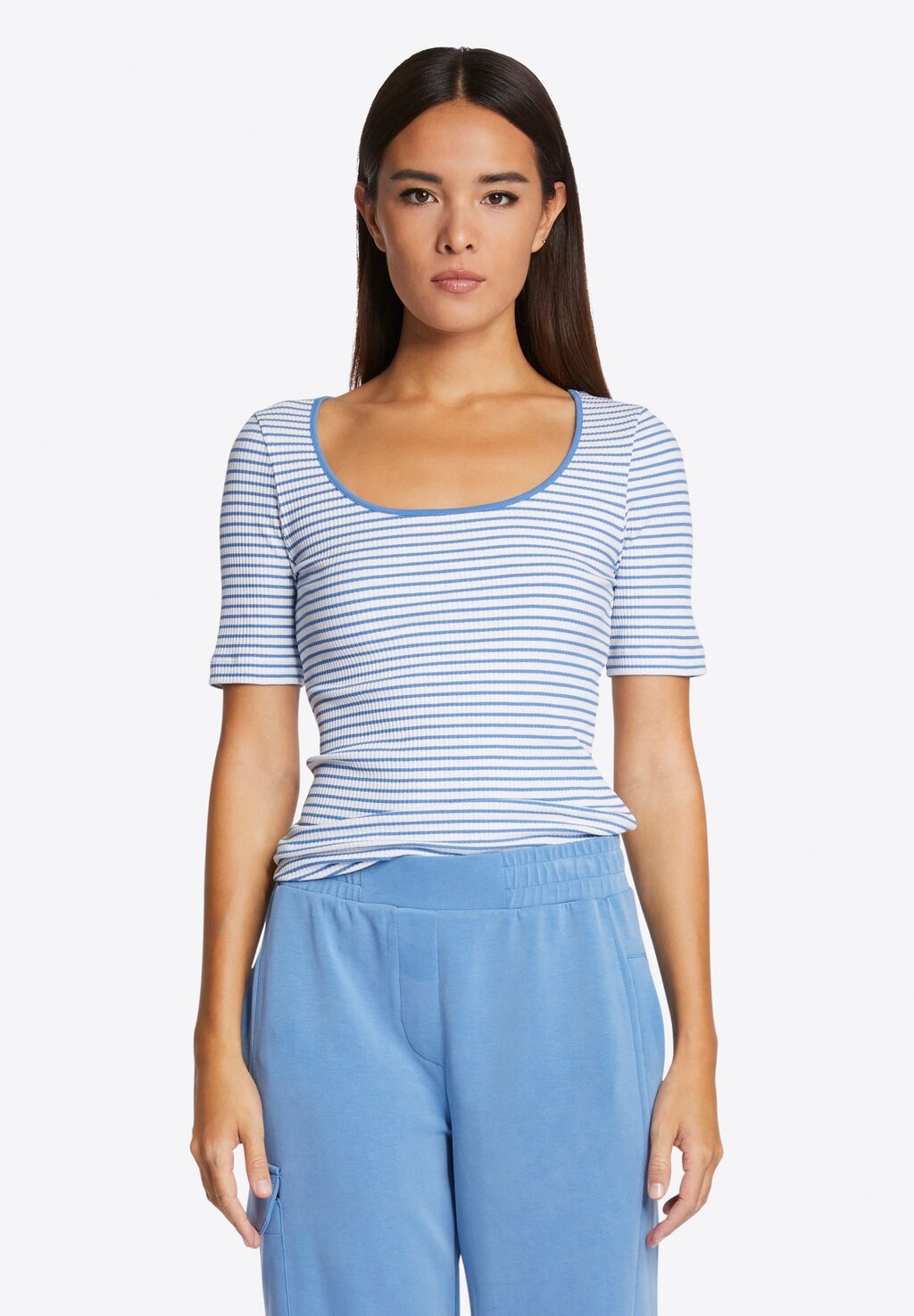 

Футболка с принтом MIT STREIFEN Rich & Royal, цвет french blue