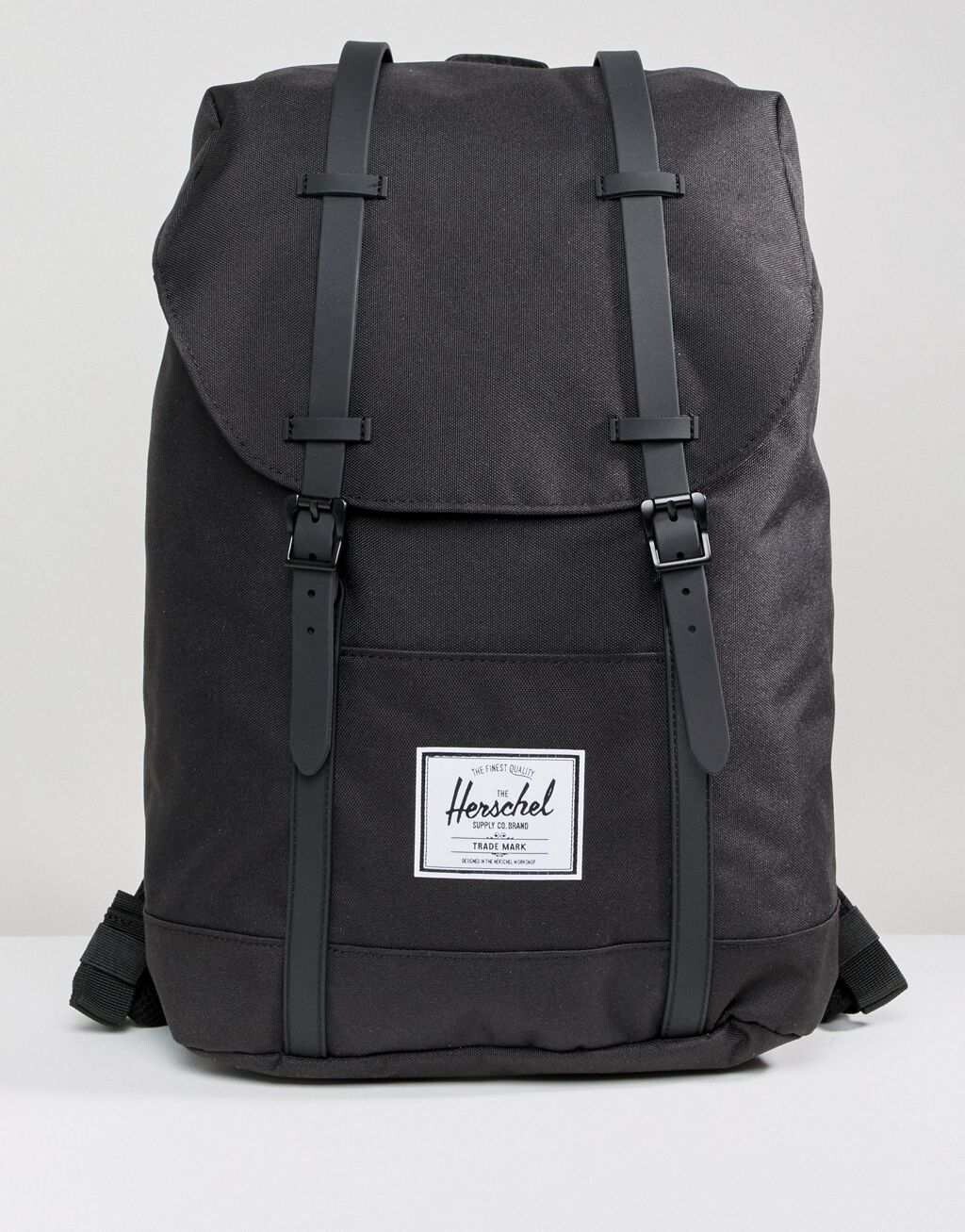 

Черный рюкзак Herschel Supply Co Retreat с прорезиненными ремнями