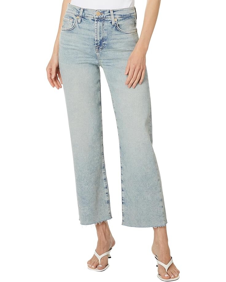 

Брюки 7 For All Mankind Cropped Alexa W/Raw Cut Hem, цвет Desert Skycuthm