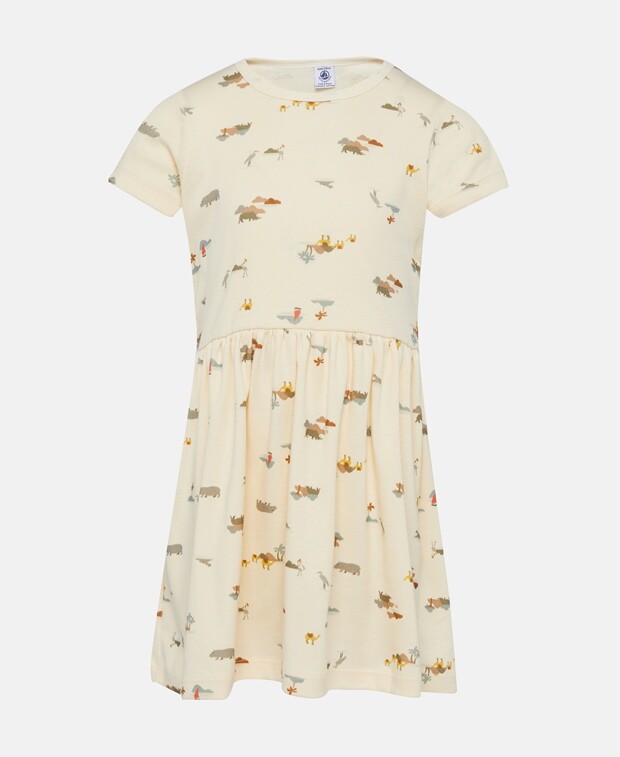 

Органик платье Petit Bateau, миндальный