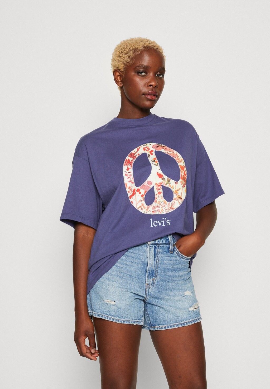 

Футболка Basic Levi's, темно-синий