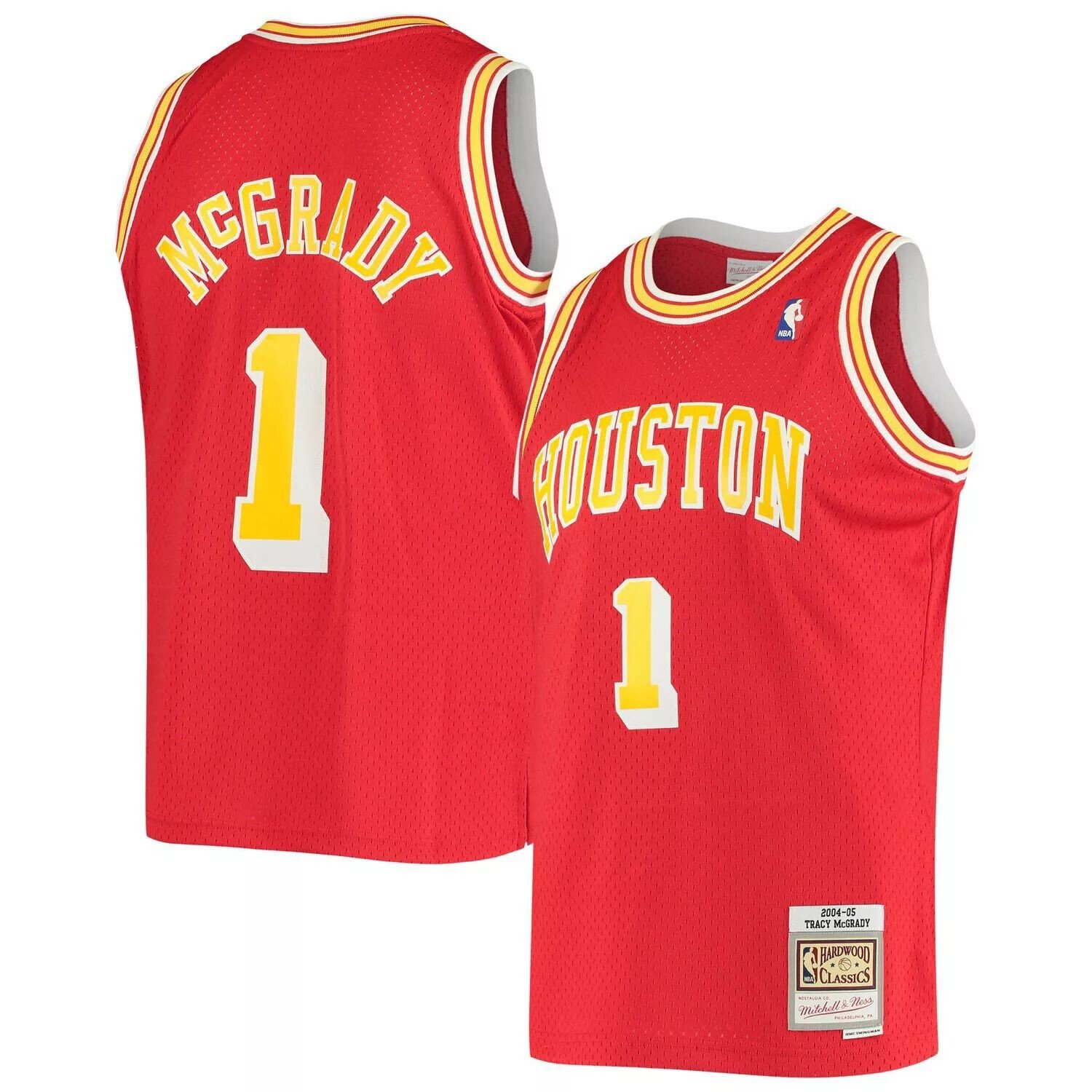 

Мужская майка Mitchell & Ness Tracy McGrady Red Houston Rockets 2004/05 Hardwood Classics Swingman