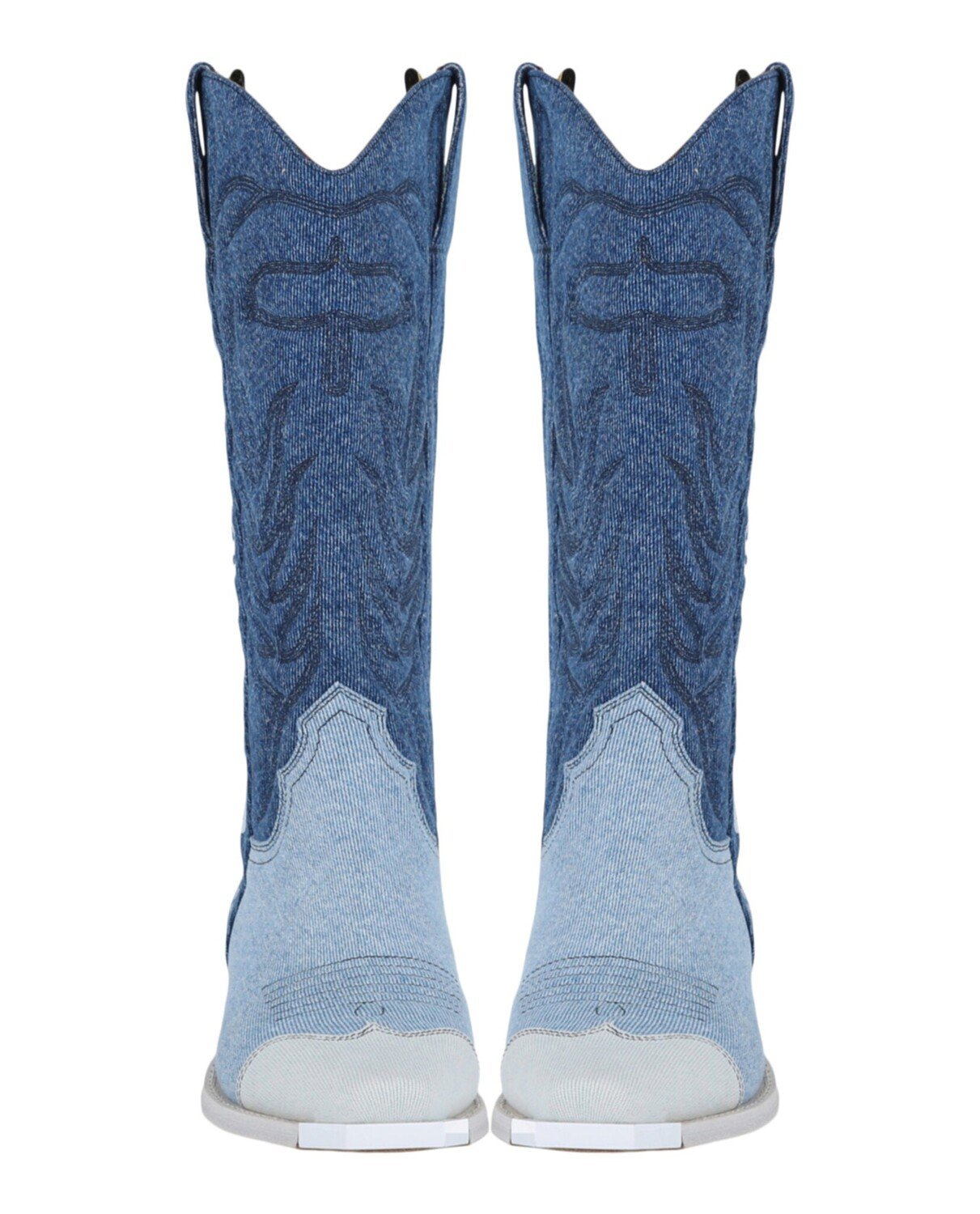 

Джинсовые ковбойские сапоги Off-White, цвет Bleach White
