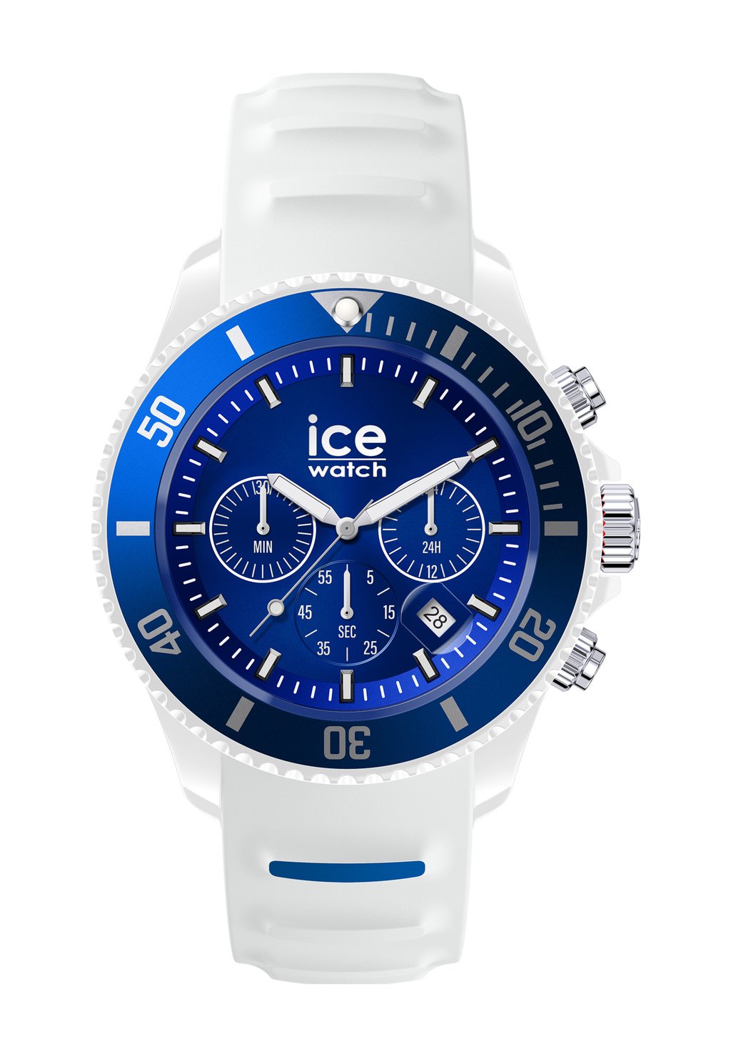 хронограф ice watch синий красный l Хронограф Ice-Watch, белый синий м