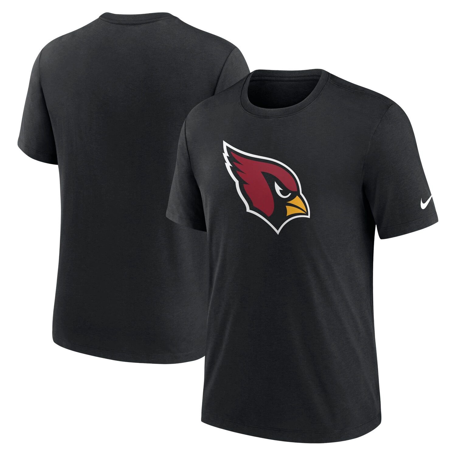 Мужская черная футболка Tri-Blend с логотипом Arizona Cardinals Rewind Nike футболка с карманами arizona cardinals tri blend cardinal majestic красный