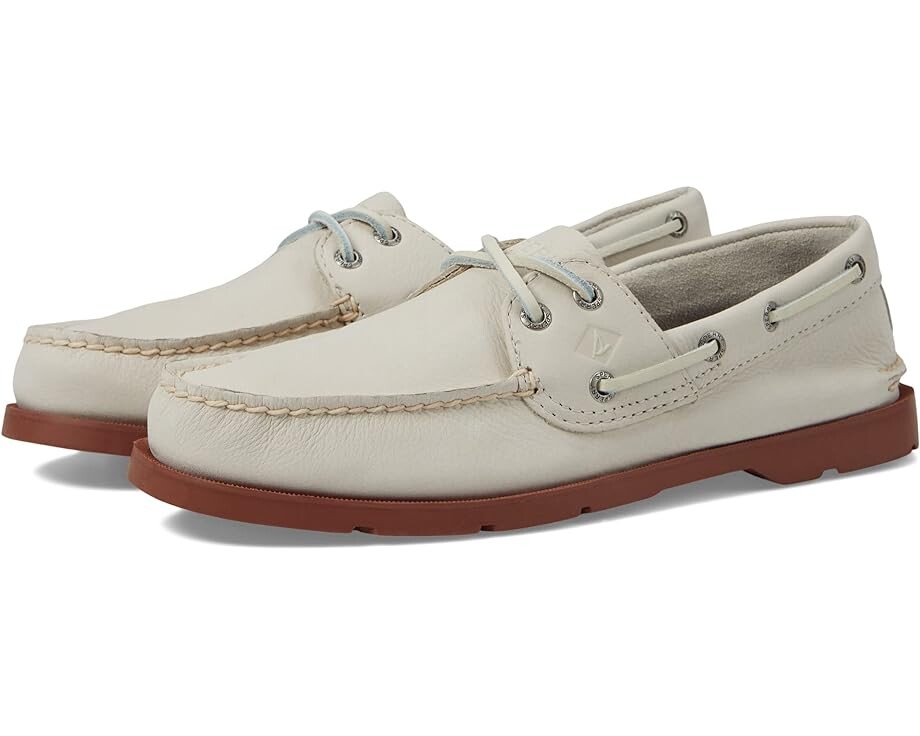

Топсайдеры Sperry Leeward 2-Eye Nubuck, цвет Bone White
