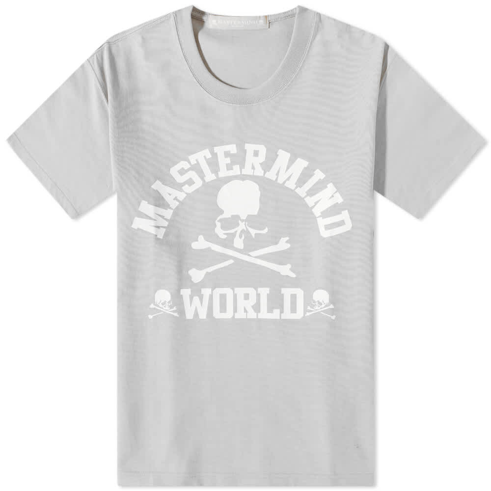 

Футболка с логотипом колледжа Mastermind world, серый