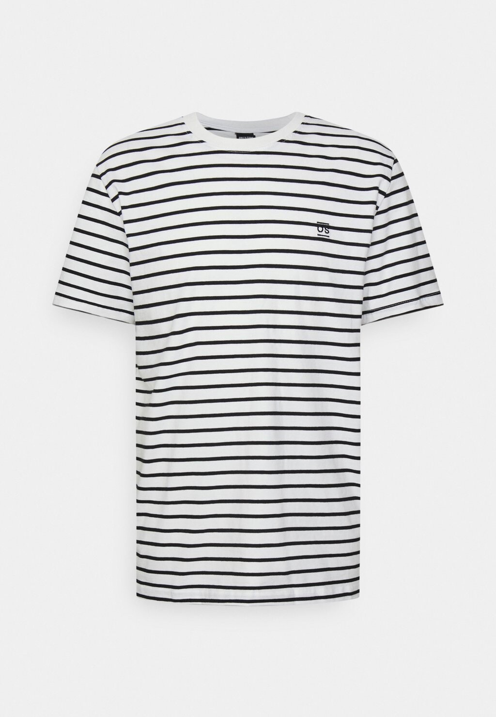 

Футболка с принтом ONSHENRY REG STRIPE SS NOOS Only & Sons, ярко-белый