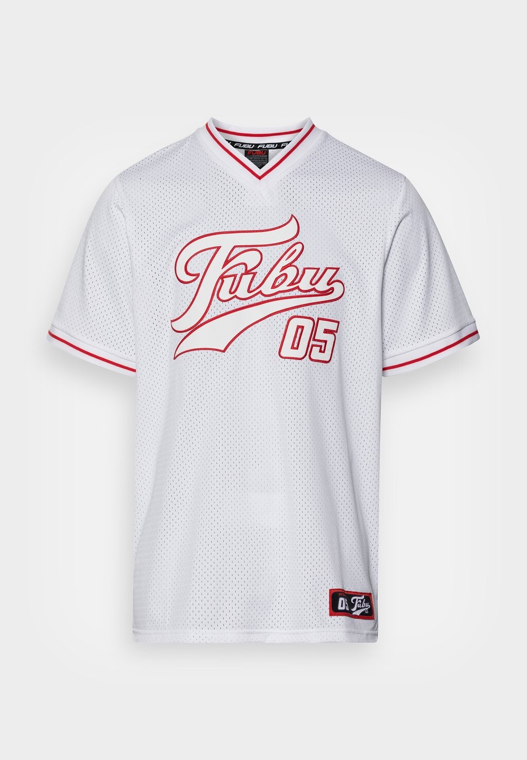 

Футболка с принтом Varsity Tee Unisex FUBU, цвет white/red