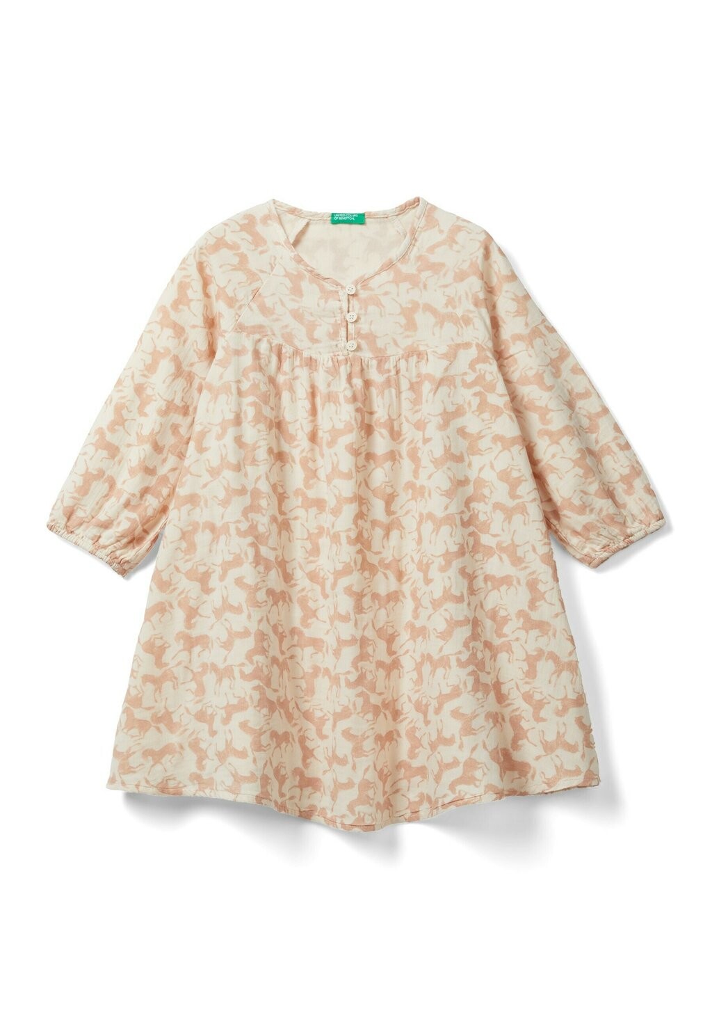 

Летнее платье With Horse United Colors of Benetton, розовый