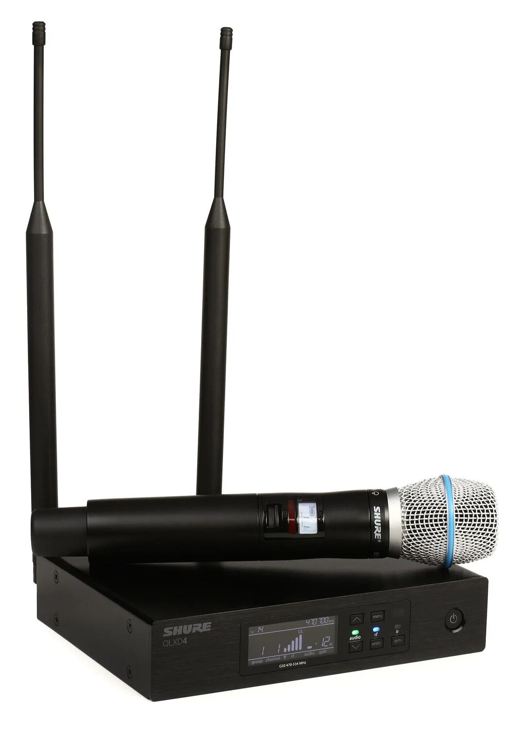 

Цифровая беспроводная портативная микрофонная система Shure QLXD24/B87A — диапазон G50