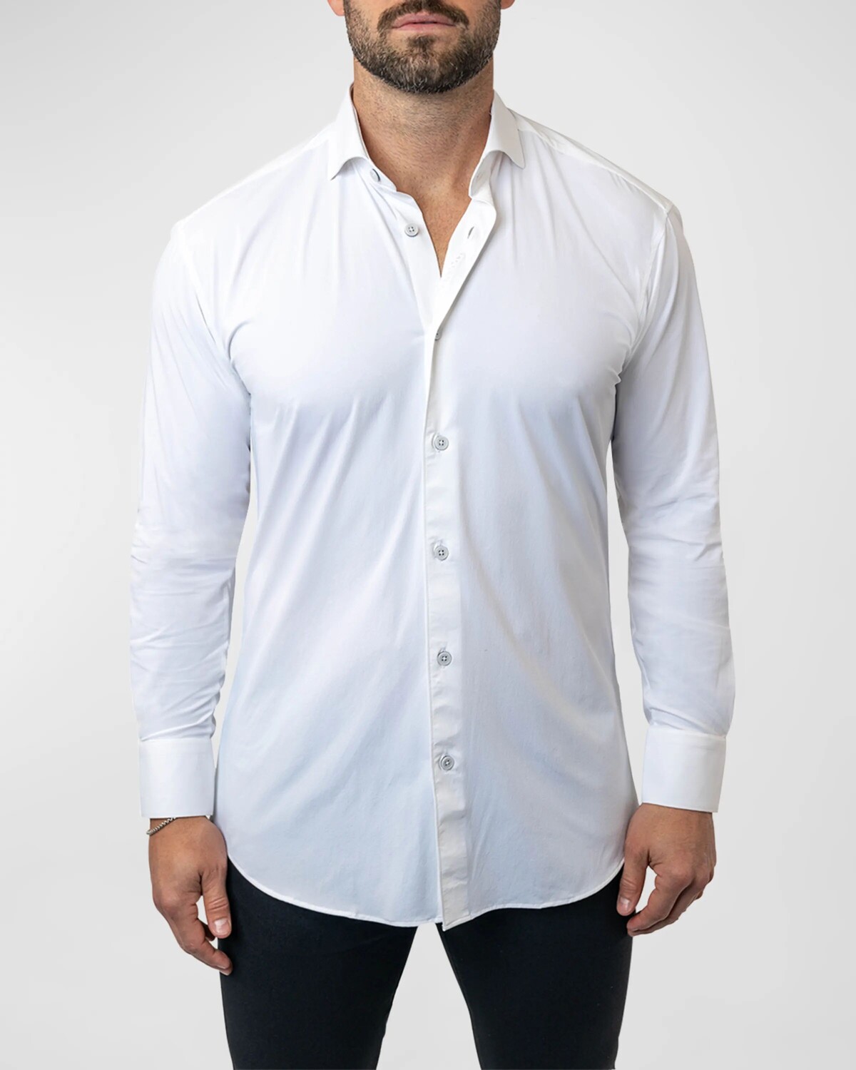 

Мужская спортивная рубашка Einstein Stretch Core Maceoo, цвет White