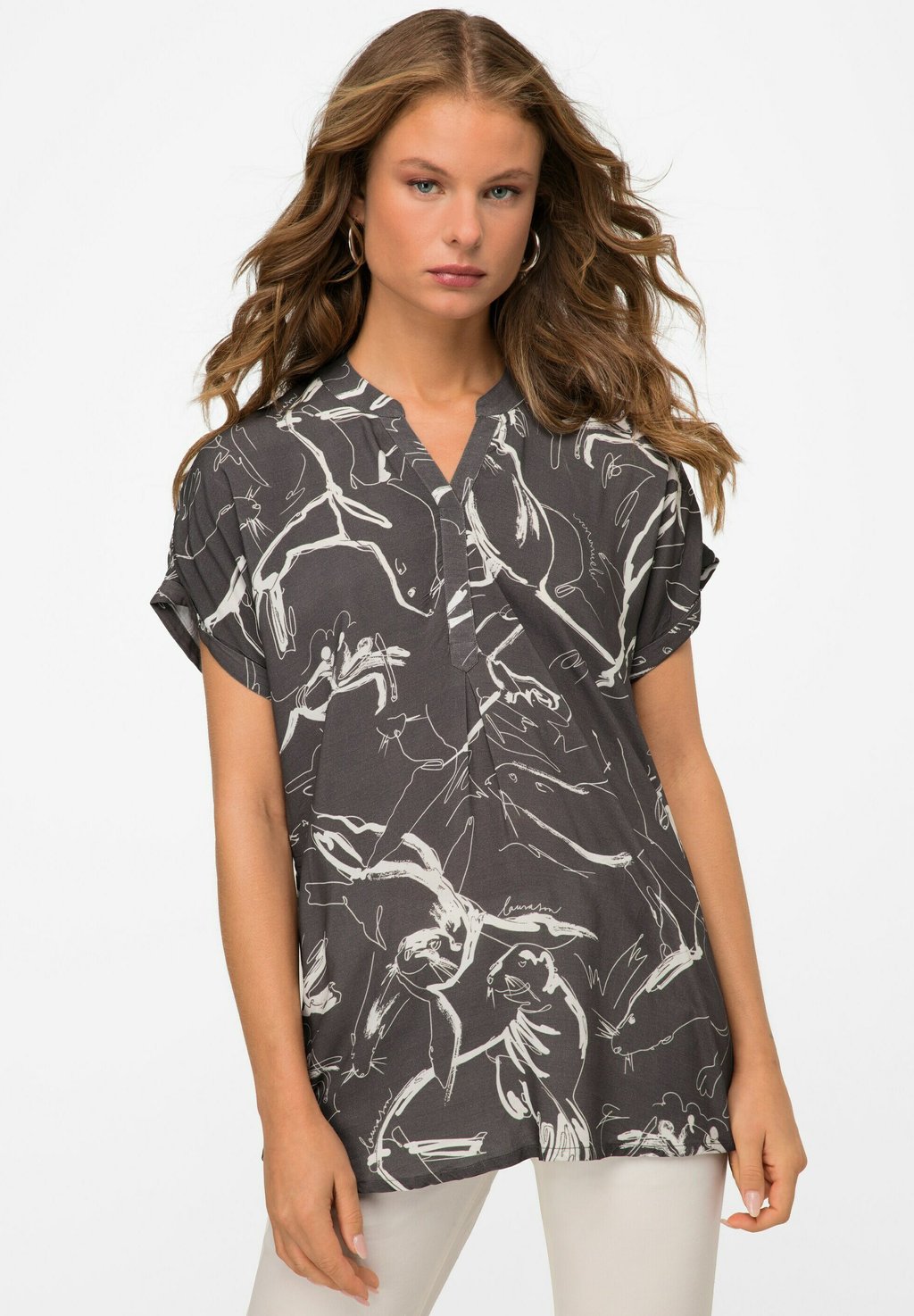 Блузка LAURASØN, темно-серый блузка laurasøn графит