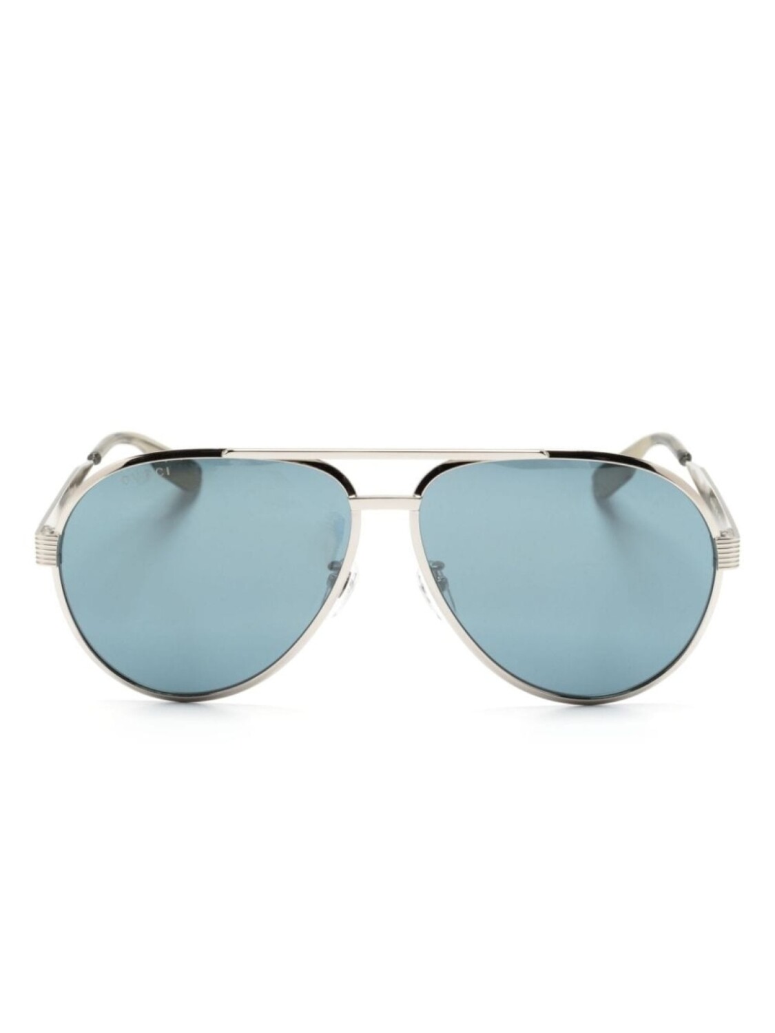 

Gucci Eyewear солнцезащитные очки-пилоты, серебристый
