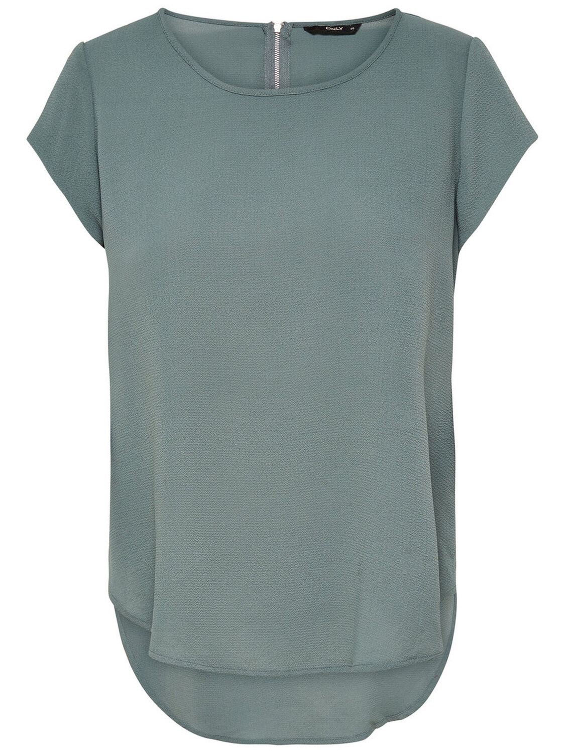

Блуза ONLY Einfarbige Kurzarm T Shirt Oberteil ONLVIC, зеленый