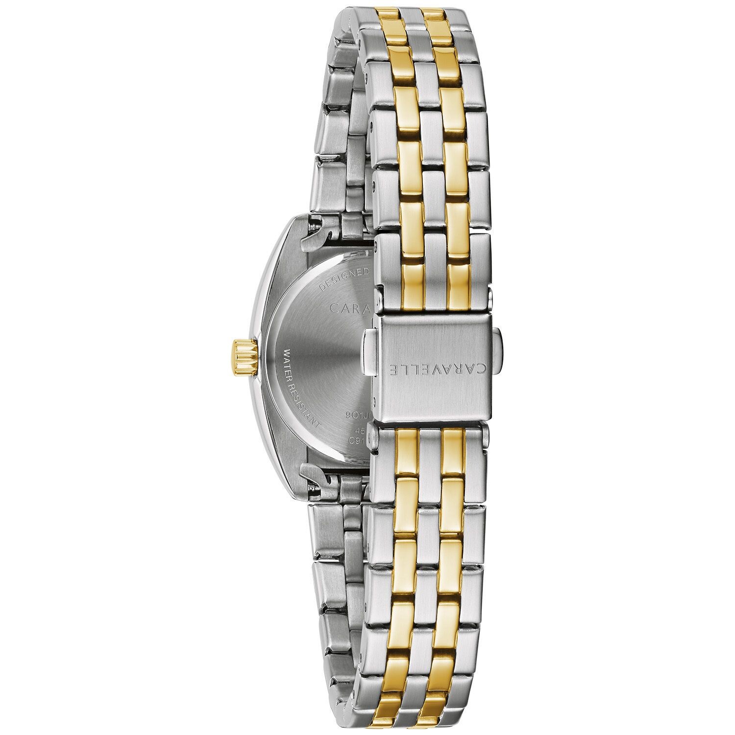 

Женские двухцветные часы с кристаллами - 45L186 Caravelle by Bulova
