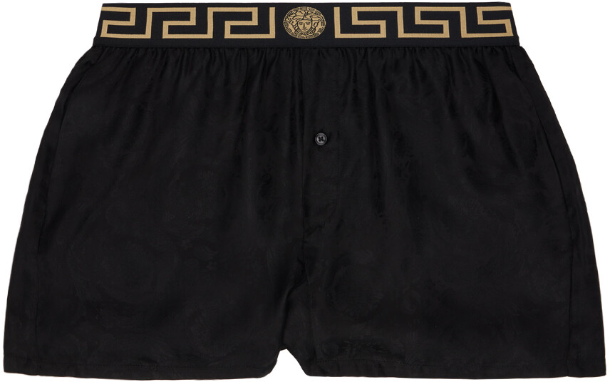 

Черные боксеры греческого цвета Versace Underwear