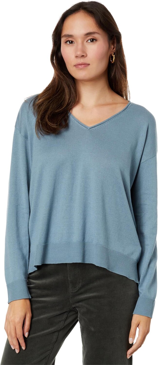 

Свободный пуловер Eileen Fisher, цвет Blue Steel