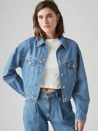 

Полулегкая куртка дальнобойщика Levi's, цвет No Regrets - Medium Wash