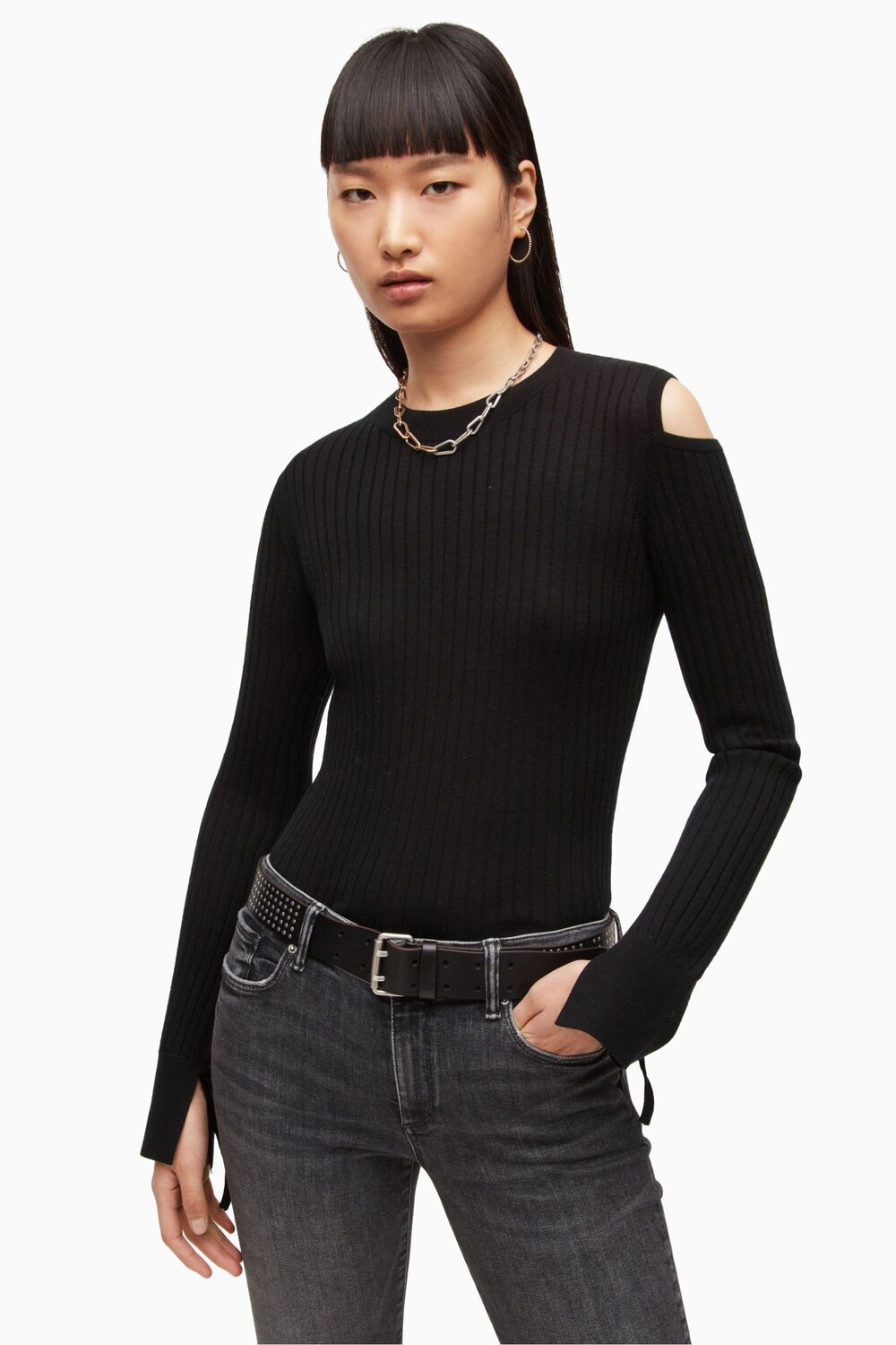 

Черный свитер AllSaints Daina All Saints, черный