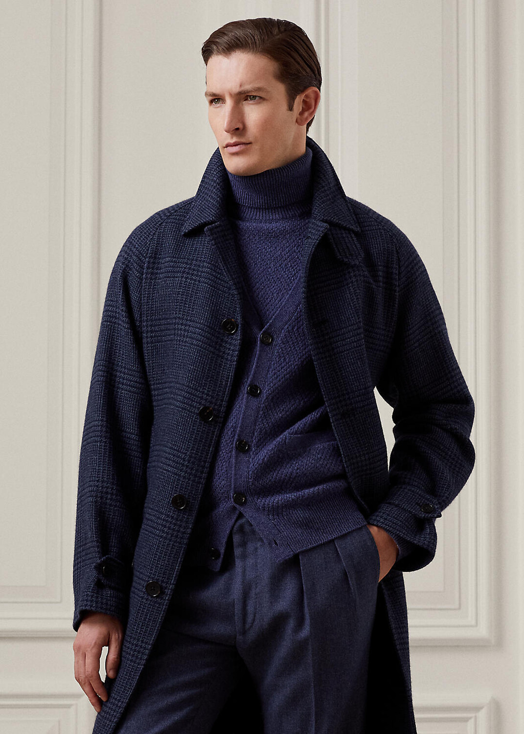 

Шерстяное твидовое пальто Glen Plaid Balmacaan