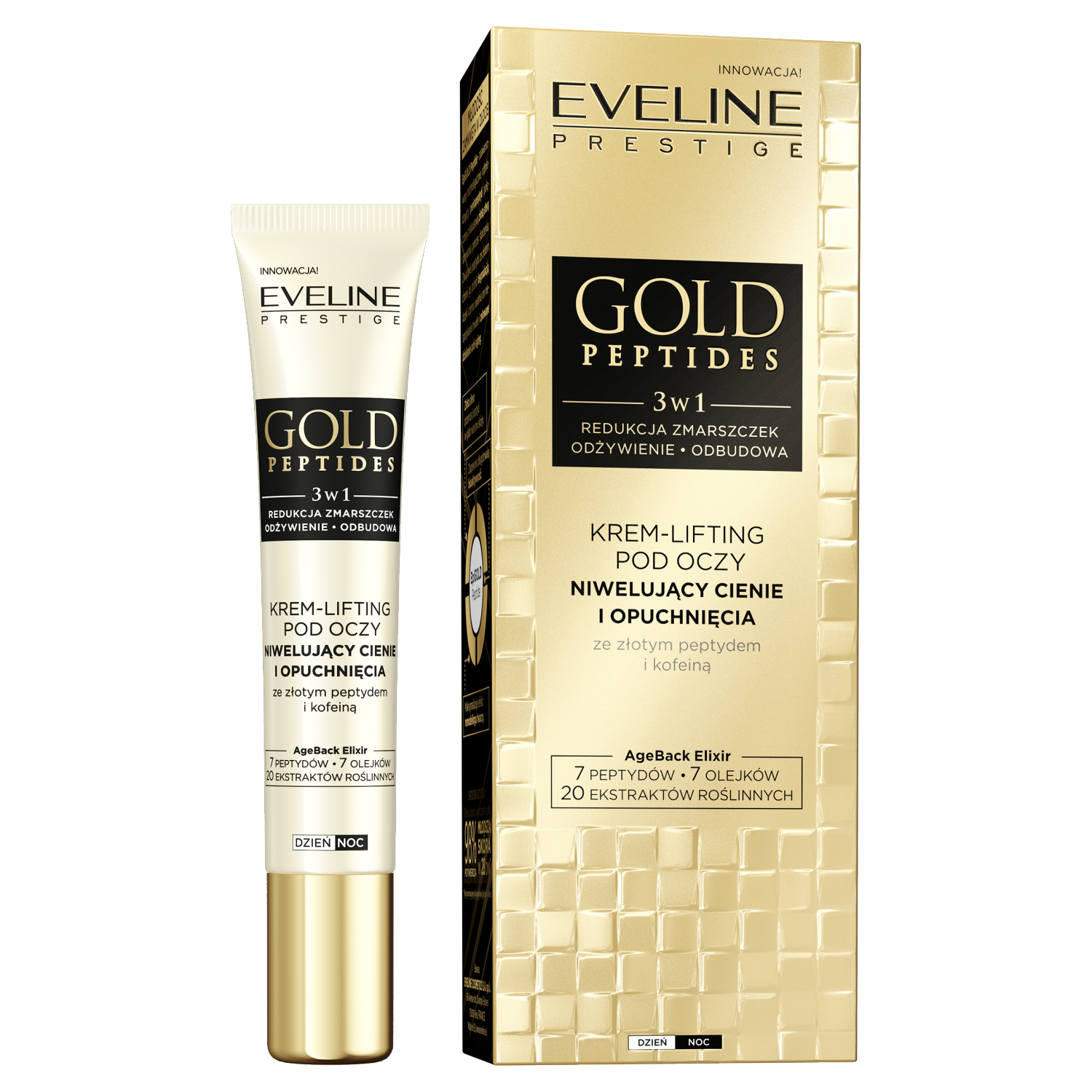 Лифтинг глаз Eveline Prestige Gold Peptides, 20 мл