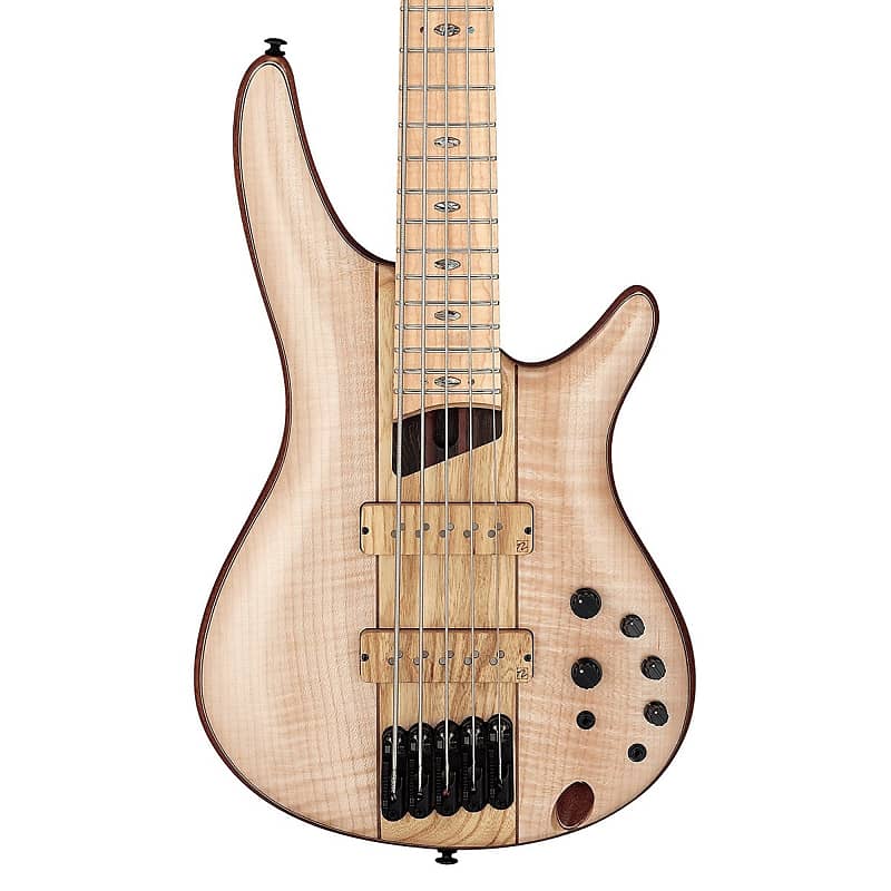 цена Басс гитара Ibanez Premium SR5FMDX2 5-string Bass - Natural Low Gloss