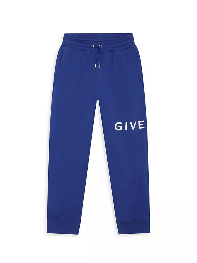 

Джоггеры Mini Me с логотипом Little Boy's & Boy's Givenchy, темно-синий