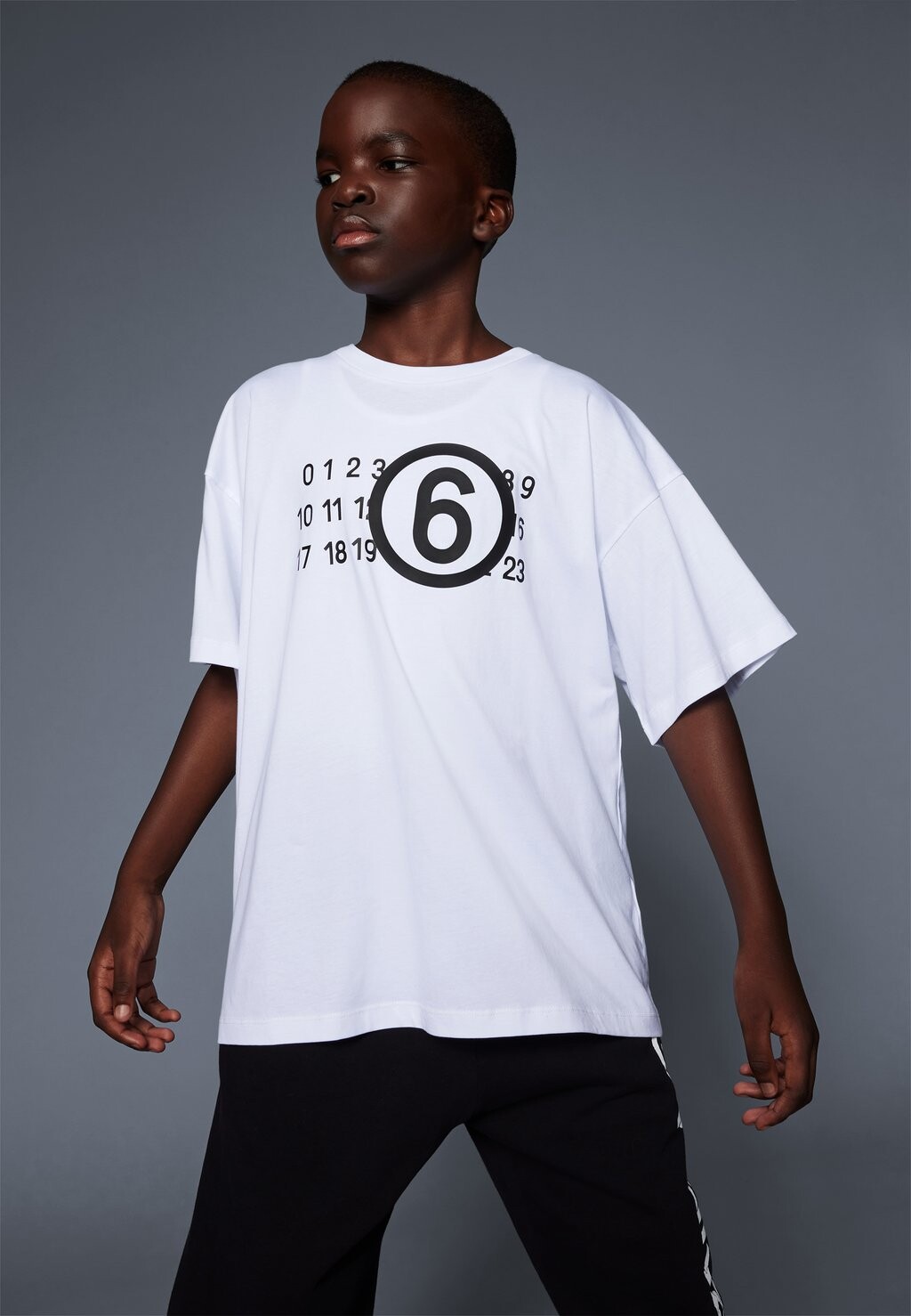

Футболка с принтом Unisex MM6 Maison Margiela, белый