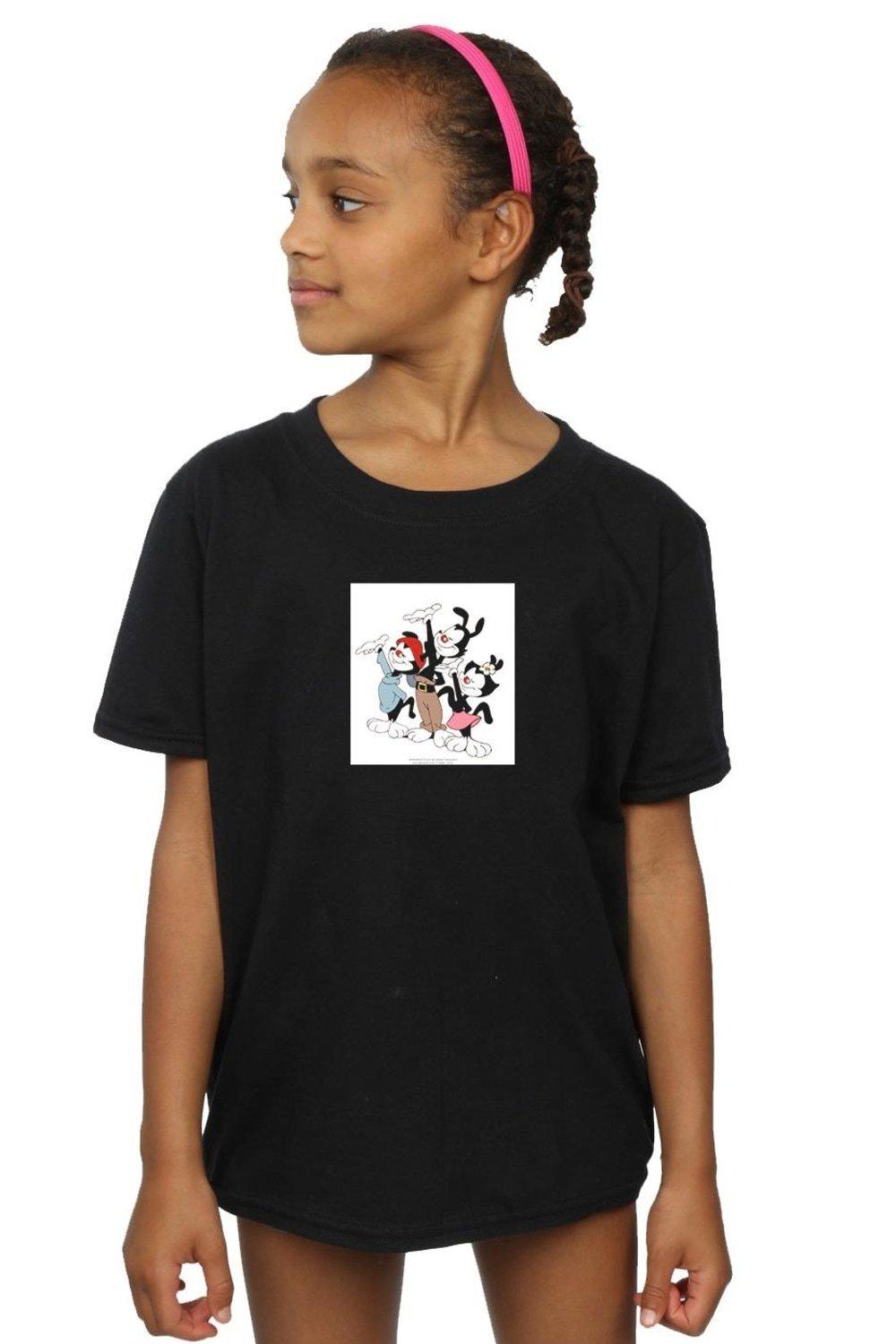 Хлопковая футболка Ta Da Animaniacs, черный