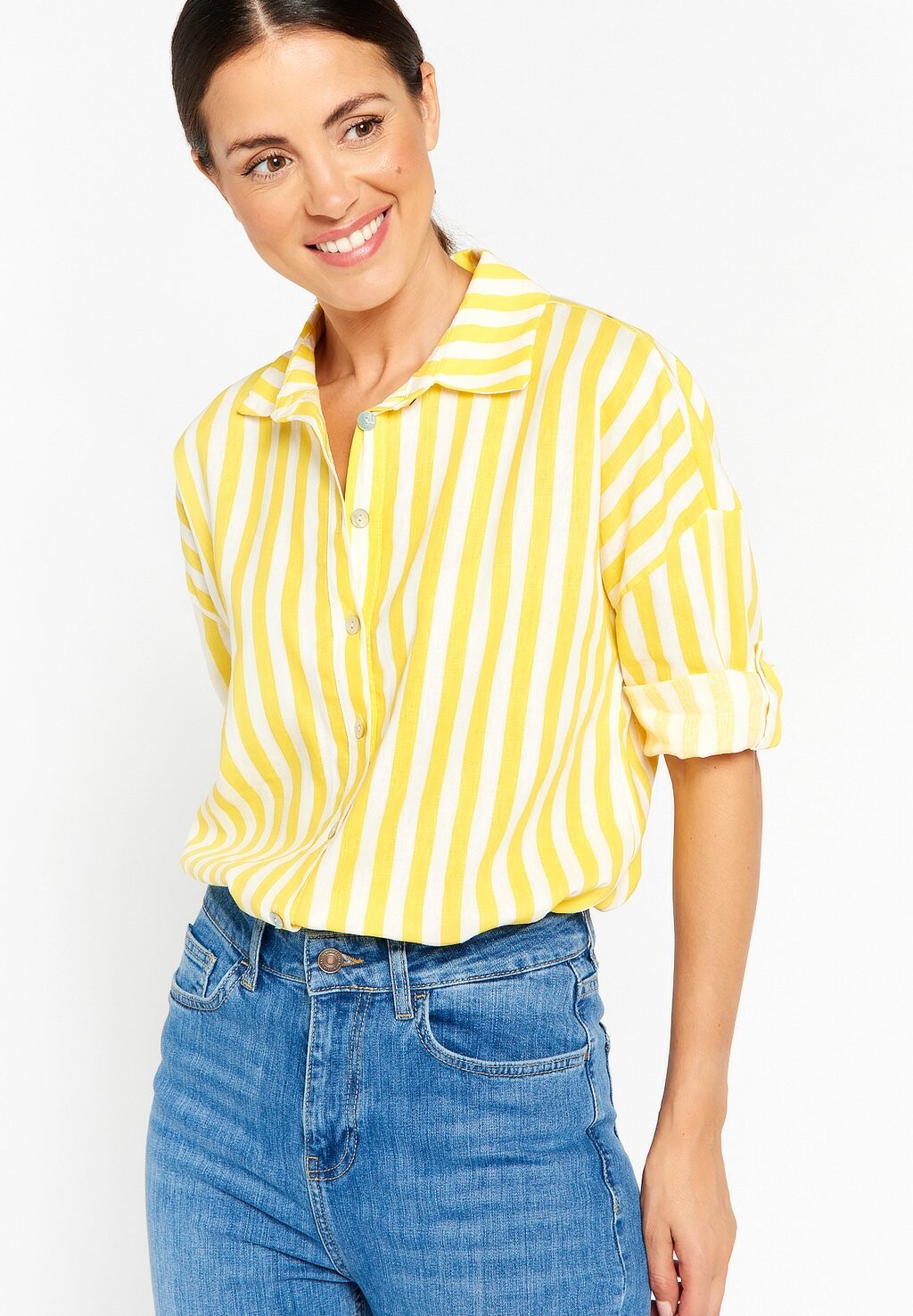 

Рубашка Striped LolaLiza, цвет yellow bright