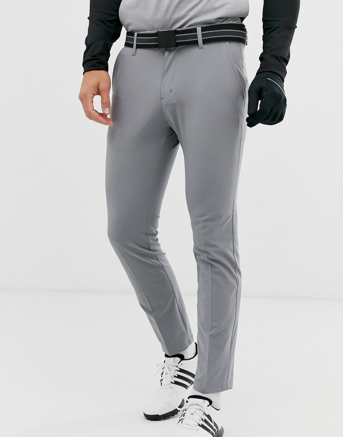 

Серые зауженные брюки adidas Golf Ultimate, Серый