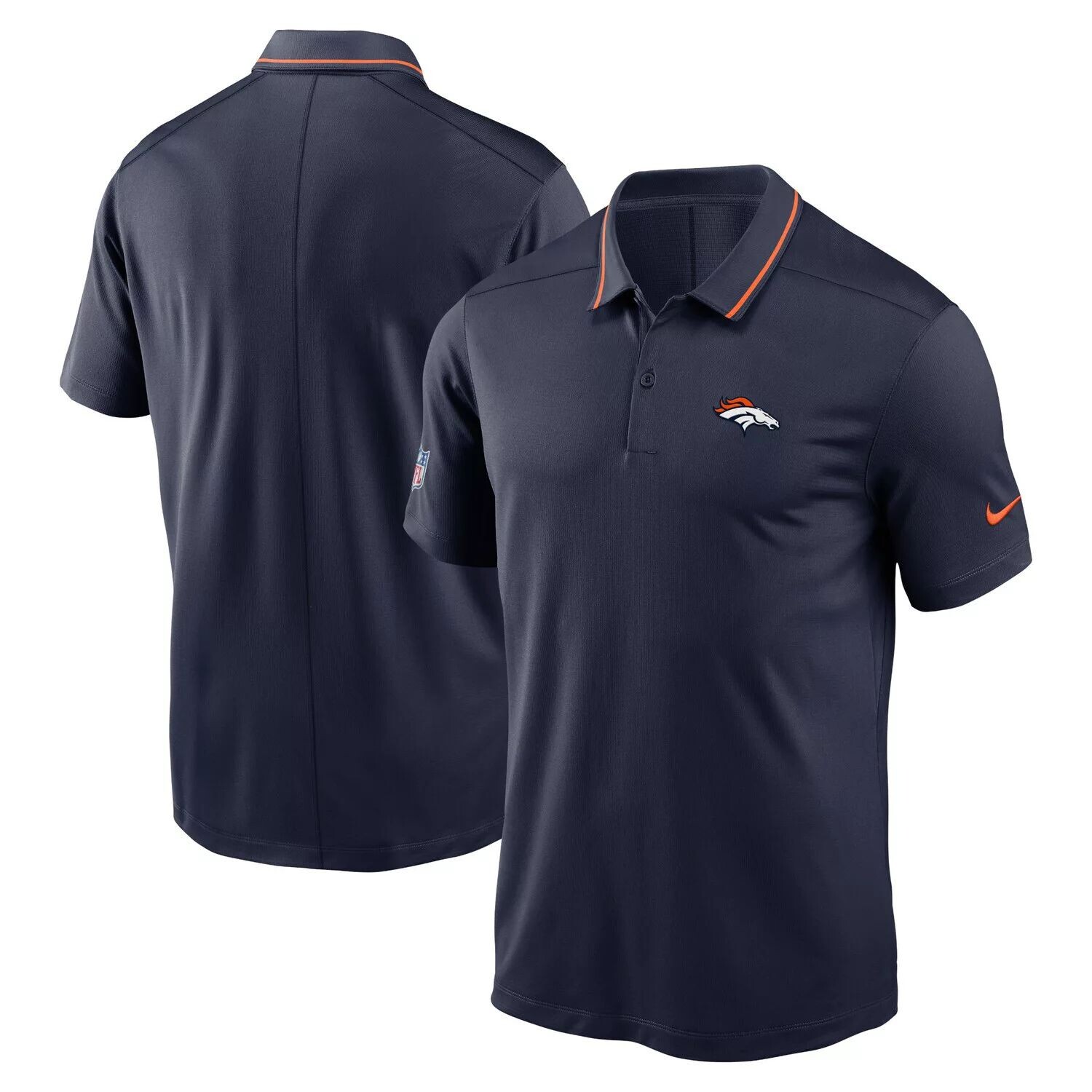 

Мужское темно-синее поло Denver Broncos Sideline Victory Performance Nike, Синий