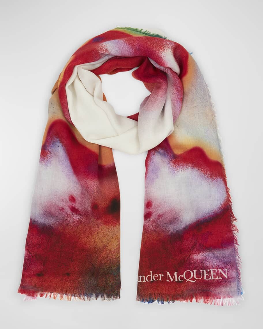 

Кашемировая шаль на солнечных батареях Alexander McQueen