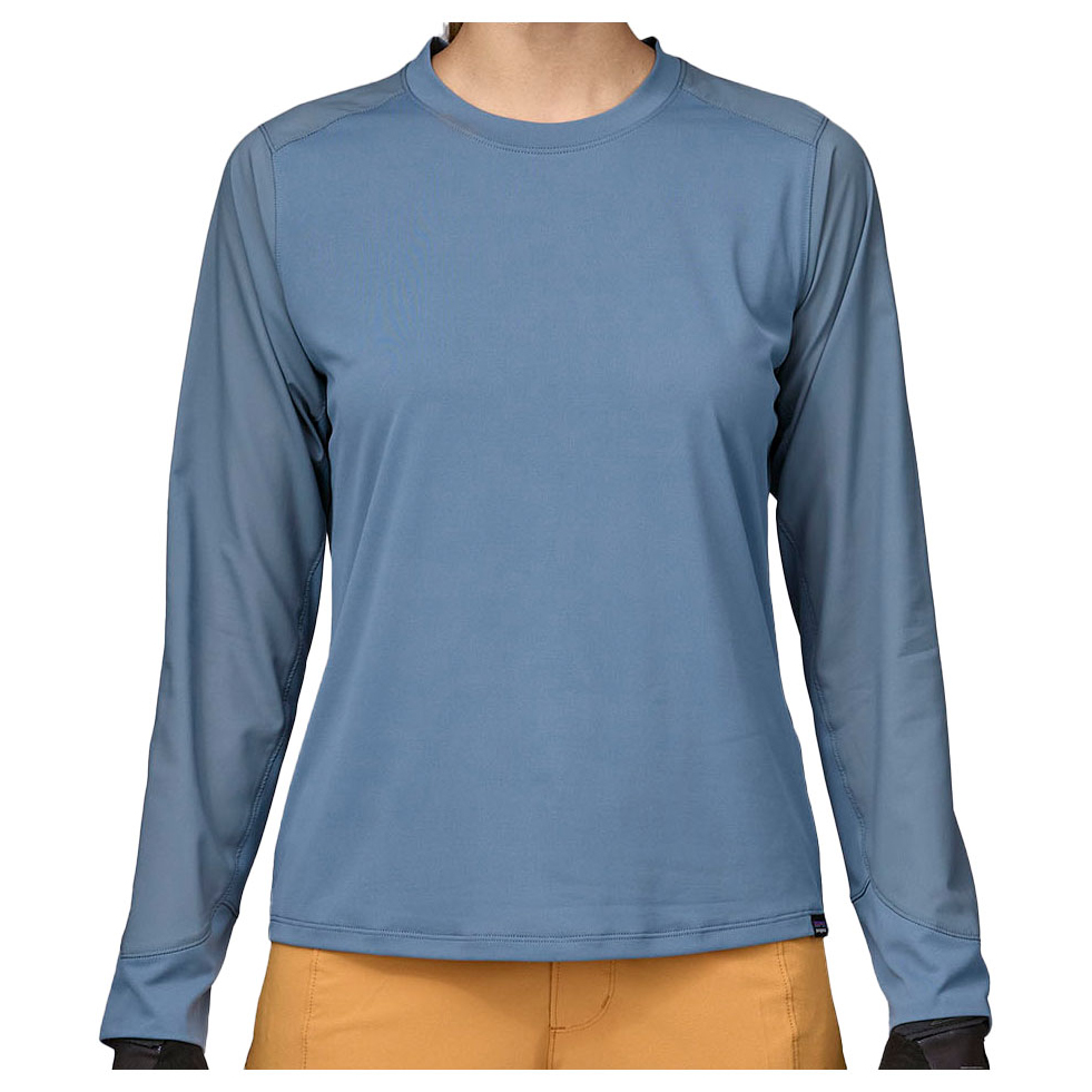 Функциональная рубашка Patagonia Women's L/S Dirt Craft Jersey, цвет Utility Blue новинка модель горного велосипеда 1 10 из сплава литый под давлением металлический палец симулятор гонок коллекция для взрослых подарки